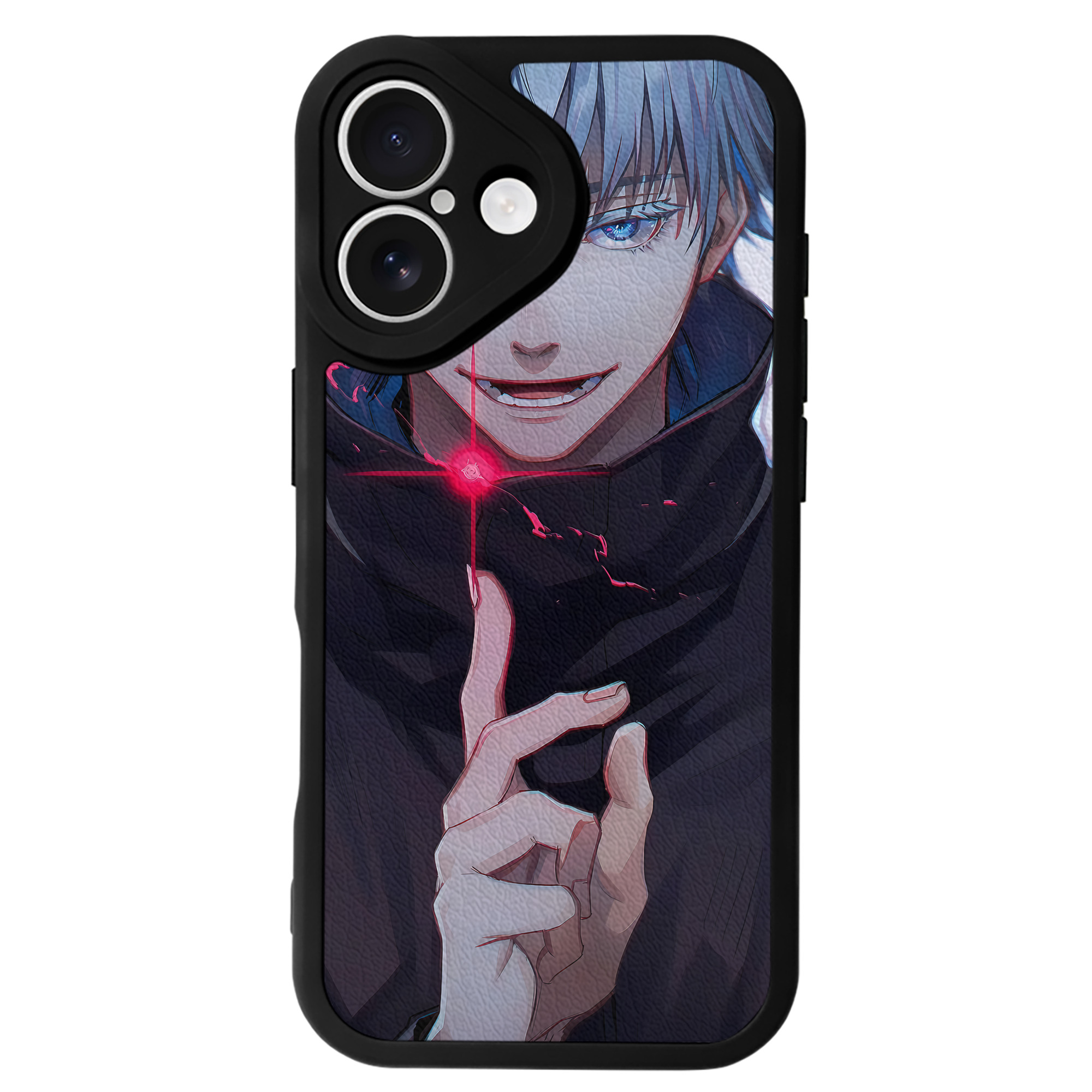 （画像用） 呪術廻戦 Jujutsu Kaisen 【iPhone 16シリーズ対応】シリコンスマホケース（レザー調） 材質：シリコン